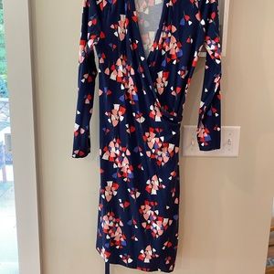 Boden wrap dress jersey knit